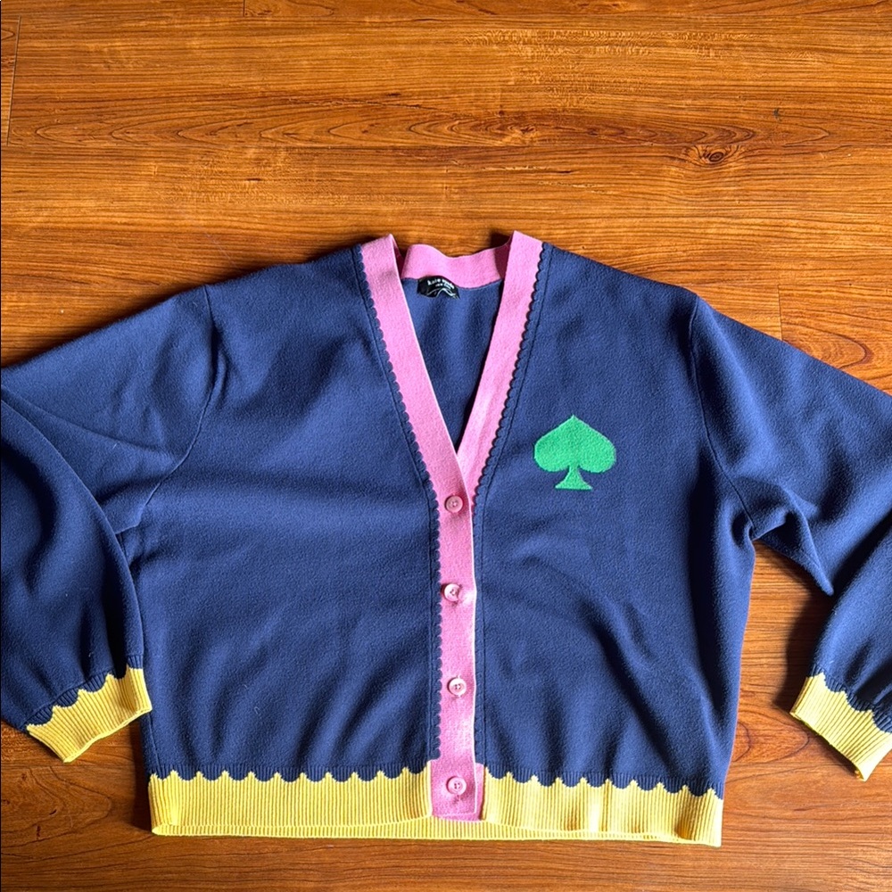 Kate Spade Logo Cardigan in Navy in great condition, only worn a few times